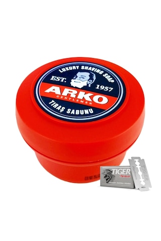 Arko Kase Tıraş Sabunu 150g 1 Adet Yaprak Jilet Hediyeli