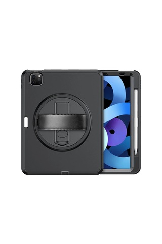 Apple İpad Pro 11 2018 Kılıf Hand Strap Tablet Kılıfı - Siyah