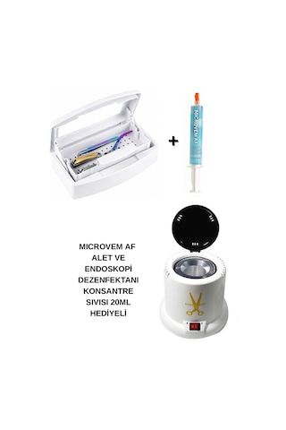 100w Mini Sterilizasyon Makinesi Ve Çift Bölmeli Sterilizasyon Kutusu Dezenfektan Sıvısı Hediyeli