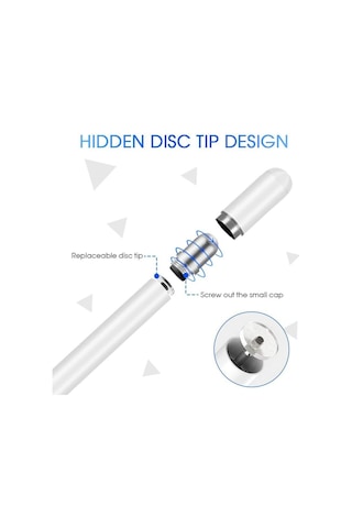 Schulzz Universal iPad Uyumlu Stylus Dokunmatik Tablet Kalem + Yedek Uç