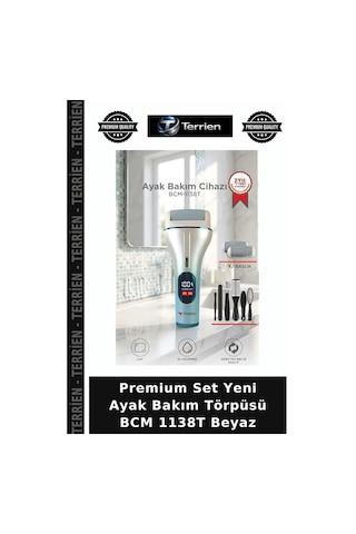 Premium Set Yeni Ayak Bakım Törpüsü Bcm 1138t Beyaz