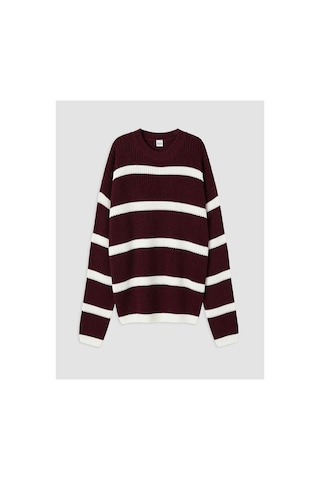 LC Waikiki Alıta Cıty Farkıyla Lcw Kids Bordo Oval Yaka Kız Çocuk Kalın Triko Kazak Bordo - 925577271 Bordo