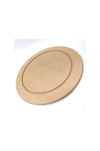 2 Adet Mdf Ahşap Pizza Tahtası 28 Cm, Sunum Tahtası, Pizza Tabağı, Lahmacun Ve Pide Servis Tahtası Çok Renkli