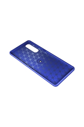 Kilifone - Oppo Reno 3 Pro 5g Uyumlu Kılıf Koruyucu Yüzüklü Karbon Ravel Silikon Kapak - Siyah-mavi - T13474