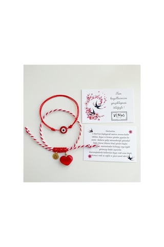Marteniçka Bileklik Koyu Kırmızı 09758349