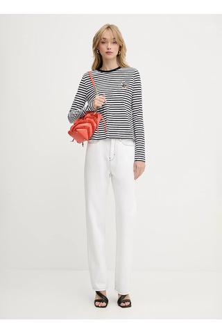 Karl Lagerfeld Beyaz Kadın Denim Pantolon A3w10014