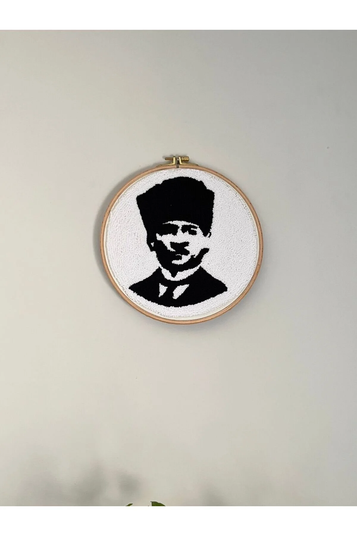 Mustafa Kemal Atatürk Portresi / Punch Duvar Panosu /el İşi Punch İşleme 23x23 1 Adet