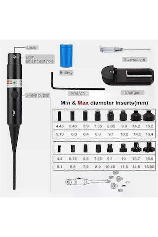 Xx Marka Lazer Kalibratörü, 18 Adaptörlü Yeşil/kırmızı Işınlı Kırmızı Işık Diğer