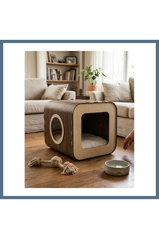 Buradabulabilirsin Özel Tasarım Fusion Mdf Kedi Evi Bbz