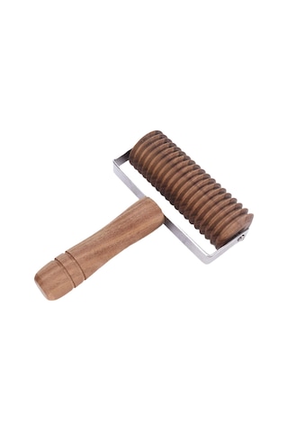 Suntek Saplı Ahşap Erişte Kesici Kafes Silindiri Kahverengi