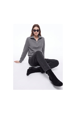Mustang Gri Kadın Sweatshirt M6wl-swt1548 Gri Melanj