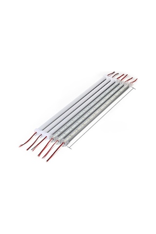 2 Adet Alüminyum Kasa Yüksek Lümen Bar Led 12 Volt 50 Cm Şeffaf Kasa Beyaz Işık