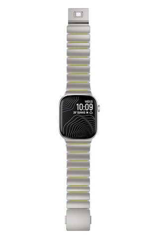 Watch 42mm Omsy Krd-152 Titanyum Silikon Kordon - Gri-turuncu