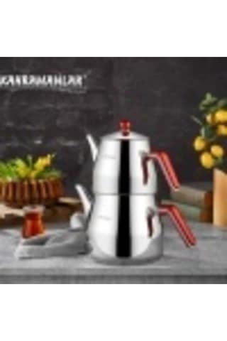 Kah D-217 Prizma Orta Boy Çaydanlık Gri