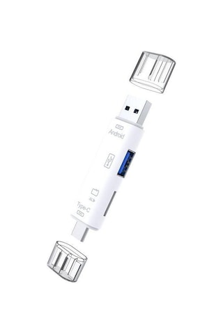 Type-C ve Micro Usb Otg Usb Kart Micro Sdhc Sd Tf Kart Okuyucu