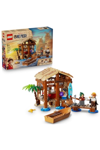 LEGO® ONE PIECE Yel Değirmeni Köyü Kulübesi 75636 - 8 Yaş ve Üzeri Çocuklar için Yaratıcı Oyuncak Yapım Seti (299 Parça)