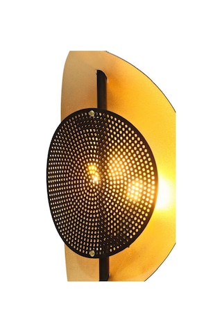 Siyah/sarı Yaldız Boyalı Modern Masa Lambası Plc-1202-m-bsy 3674548