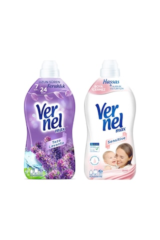 Vernel Max Kons.çam.yumuşatıcı 1440 Ml Lavanta Ve Sensitive 2 Li 2'li Set