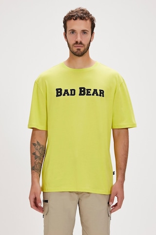 Bad Bear Title Yeşil Logo Baskılı Basic Erkek Tişört-yeşil Yeşil