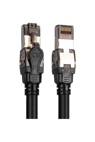 Cat 8.1 Ultra Hızlı Ethernet Kablo 2 Metre S/ftp 40gbps / 2000 Mhz