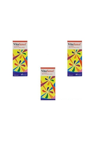Vitasanol Multivitamin Şurup 250 Ml 3 Adet