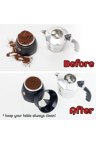 Moka Kahve Makinesi İçin Kahve Dağıtıcısı, Bialetti Moka Pot Ocak Üstü Demleyiciyle Uyumlu, Moka E İçin Kahve Dozaj Hunisi Diğer