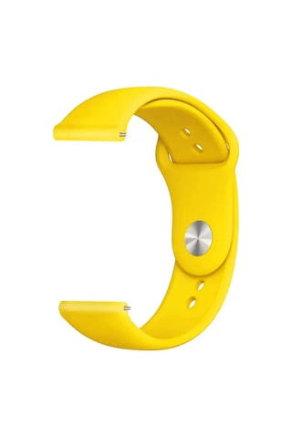Forzacase Amazfit Gts 2 Mini 40mm İle Uyumlu Yumuşak Jel Şık Silikon Kordon Kayış - Fc876 Sarı