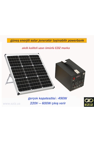 güneş enerjili solar jeneratör taşınabilir powerbank EZIZ marka