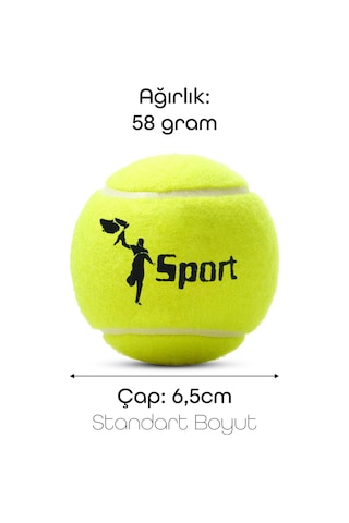 12 Adet Tenis Topu Başlangıç Seviye Eğitim Antrenman Amatör Maç Topu Tennis Ball