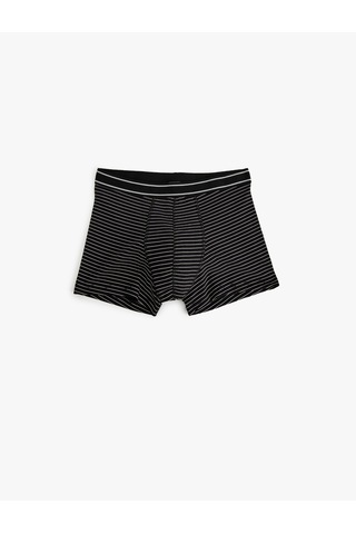 Koton 5'li Boxer Seti Geometrik Desenli Pamuklu Siyah 5wlm90038mk Siyah