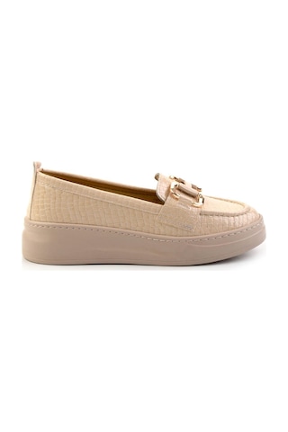 Bambi Nude Kadın Loafer Ayakkabı K01536194511 Nude