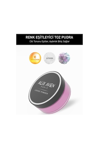 Alix Avien Renk Düzenleyici Uzun Süre Kalıcı Sabitleyici Mat Toz Pudra - Color Correcting Loose Powder Lavender 04 Beige