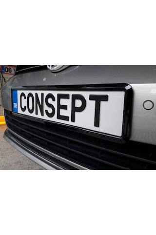 2 Adet Piyano Black Plakalık. Piano Black Licanse Plate Frame 308742391