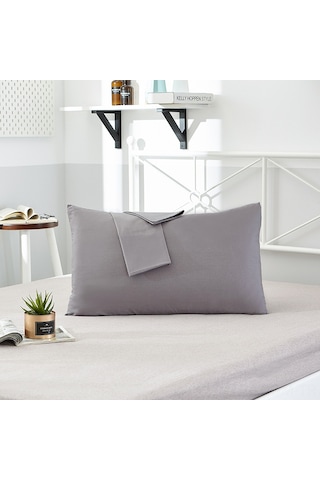 Suofeng Ev Otel Konaklama Kullanıma Uygun 40 Nehrin 13372 Saf Renkli Yastık Kılıfı Tek Kişilik Bir Çift 48 74 Derin Gri Diğer