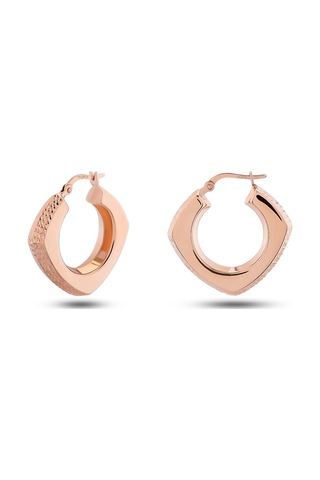 Moom Mücevherat Kadın 14 Ayar Rose Altın V Küpe N11.15591