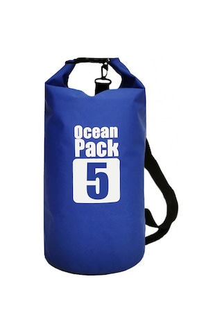 Neevoyu 5l Lacivert 500d Pvc Su Geçirmez Çanta - Kayak, Rafting İçin Dayanıklı Tek Askılı Kuru Çanta