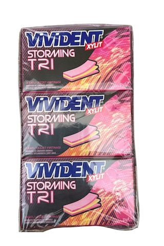 Xylit Storming Tri Ahududu Ve Limonata Aromalı Sakız 18'li 33 G