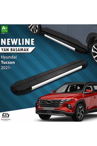 S-dizayn Hyundai Tucson 4 Newline Krom Yan Basamak 173 Cm 2021-2024 A+ Kalite