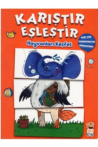 +3 Yaş Karıştır Eşleştir-Hayvanları Keşfet Sincap Kitap