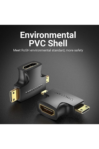 Vention Hdmı Çevirici Mini Mikro Hdmı Erkek Hdmi Dişi Adaptör Otg