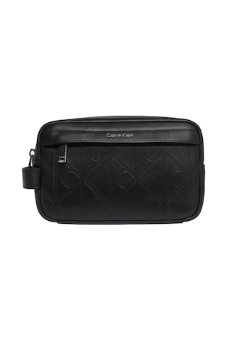 Calvin Klein Erkek Xl Emblem Aop Emboss Siyah Dopp Kit-13203 Siyah