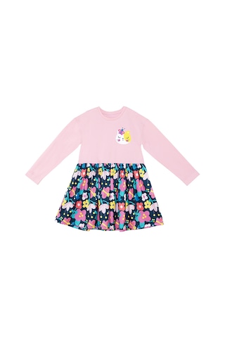Denokids Unique Kız Çocuk Elbise Pembe
