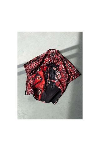 More Black Royal Desenli Dubble Hürrem Kumaş Oversize Gömlek Çok Renkli