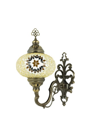 Dekoratif Mozaik Lamba Avize Aydınlatma Duvar Lambası Aplik Çok Renkli