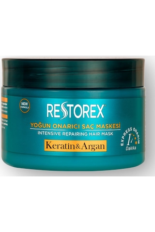 Restorex Keratin & Argan Onarıcı Saç Bakım Maskesi 300 Ml - Yıpranmış Ve Hasar Görmüş Saçlar Botoks Etkili