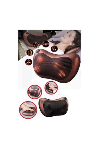 Mega Plus Yoğurmalı Ovmalı Masaj Yastığı Ayak Bel Boyun Sırt Vücut Omuz Masaj Aleti Masaj Aleti