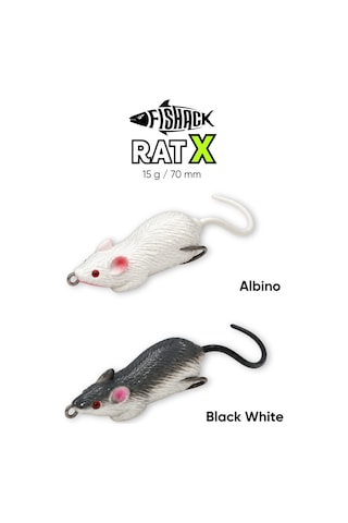 Silikon Fare - 15g 70mm - Fishack Ratx - Albino