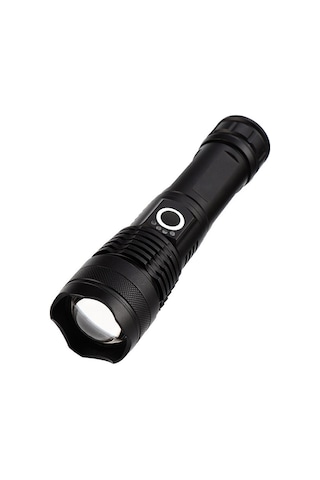 Jeemson "p50 Güçlü Led El Feneri - 600 Lümen, Şarj Edilebilir, Taşınabilir Ve Dayanıklı" Siyah