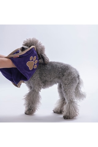 Purple Mor Evcil Hayvan Kurulama Havlusu-köpek Kurulama Havlusu- Kedi Kurulama Havlusu