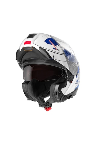 Schuberth C5 Globe Blue Çene Açılır Motosiklet Kaskı Mavi